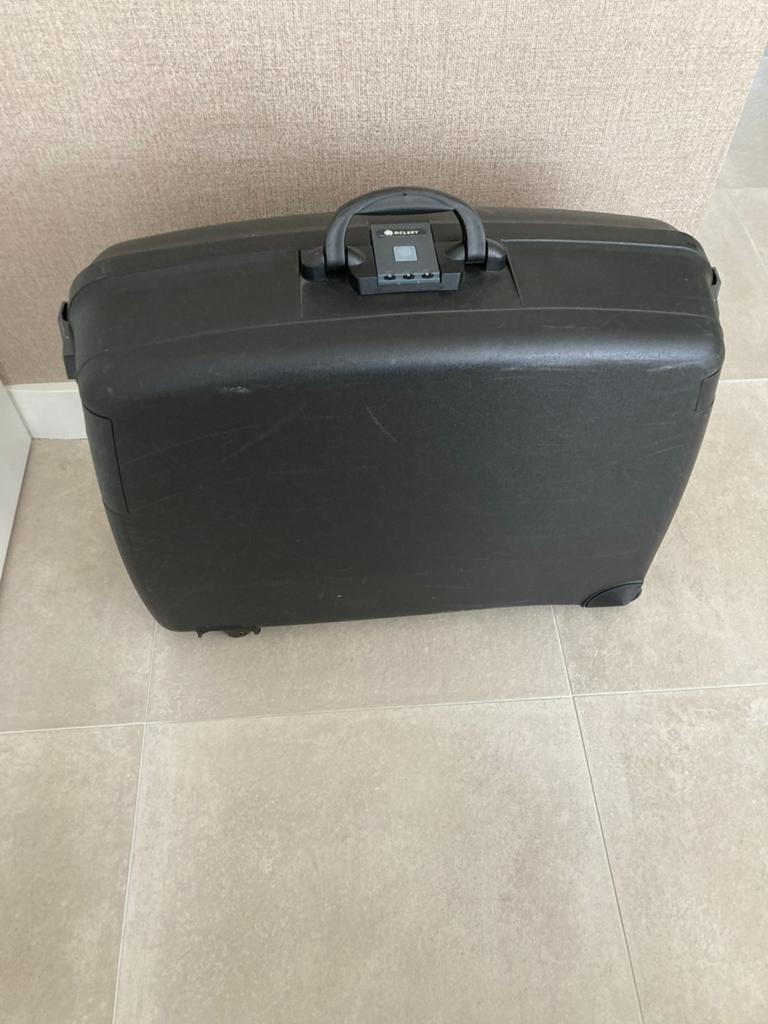 Delsey Koffer - Zwart, Hard Kunststof, Sieraden, Tassen en Uiterlijk, Koffers, Ophalen, Gebruikt, 50 tot 60 cm, Hard kunststof