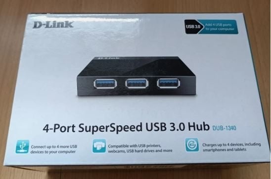 D-Link 4-port SuperSpeed USB3.0 Hub, Computers en Software, Dockingstations, Laptop, Nieuw, Ophalen of Verzenden, D-Link