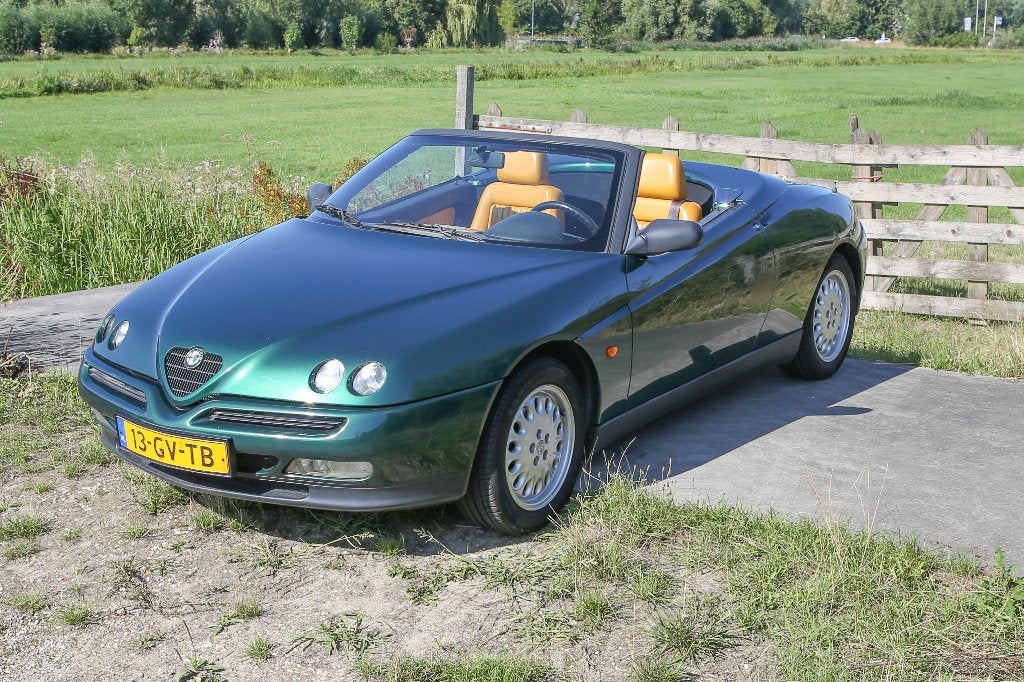 Alfa Romeo 916 1996 Groen 50k gelopen na motor revisie, Voorwielaandrijving, 1330 kg, 4 cilinders, Spider