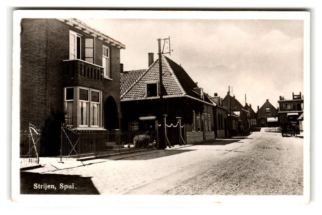 Strijen, Spui, Verzenden, 1940 tot 1960, Gelopen, Zuid-Holland