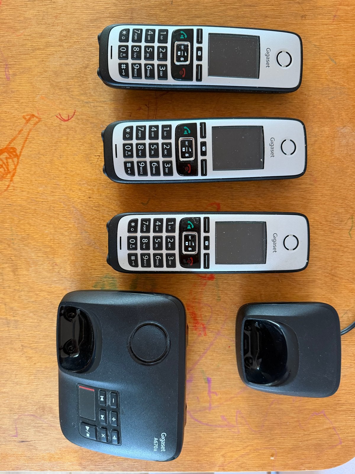 Gigaset A670A draadloze telefoons met basisstation, Ophalen of Verzenden, Gebruikt, 3 handsets