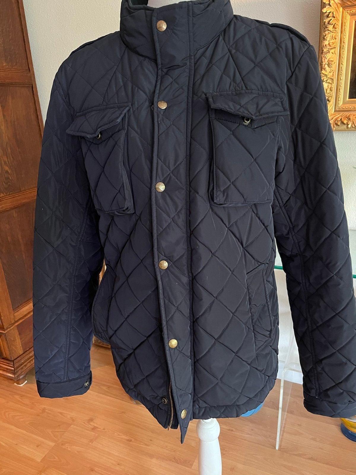 Scotch & Soda quilted  jack - Zo goed als nieuw, Kleding | Heren, Ophalen of Verzenden, Zo goed als nieuw, Maat 48/50 (M), Blauw