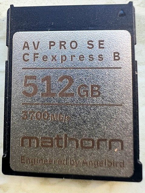 Angelbird CFExpress type B 512GB 3700MB/s, Audio, Tv en Foto, CFexpress Type B, Angelbird, Ophalen of Verzenden, Zo goed als nieuw