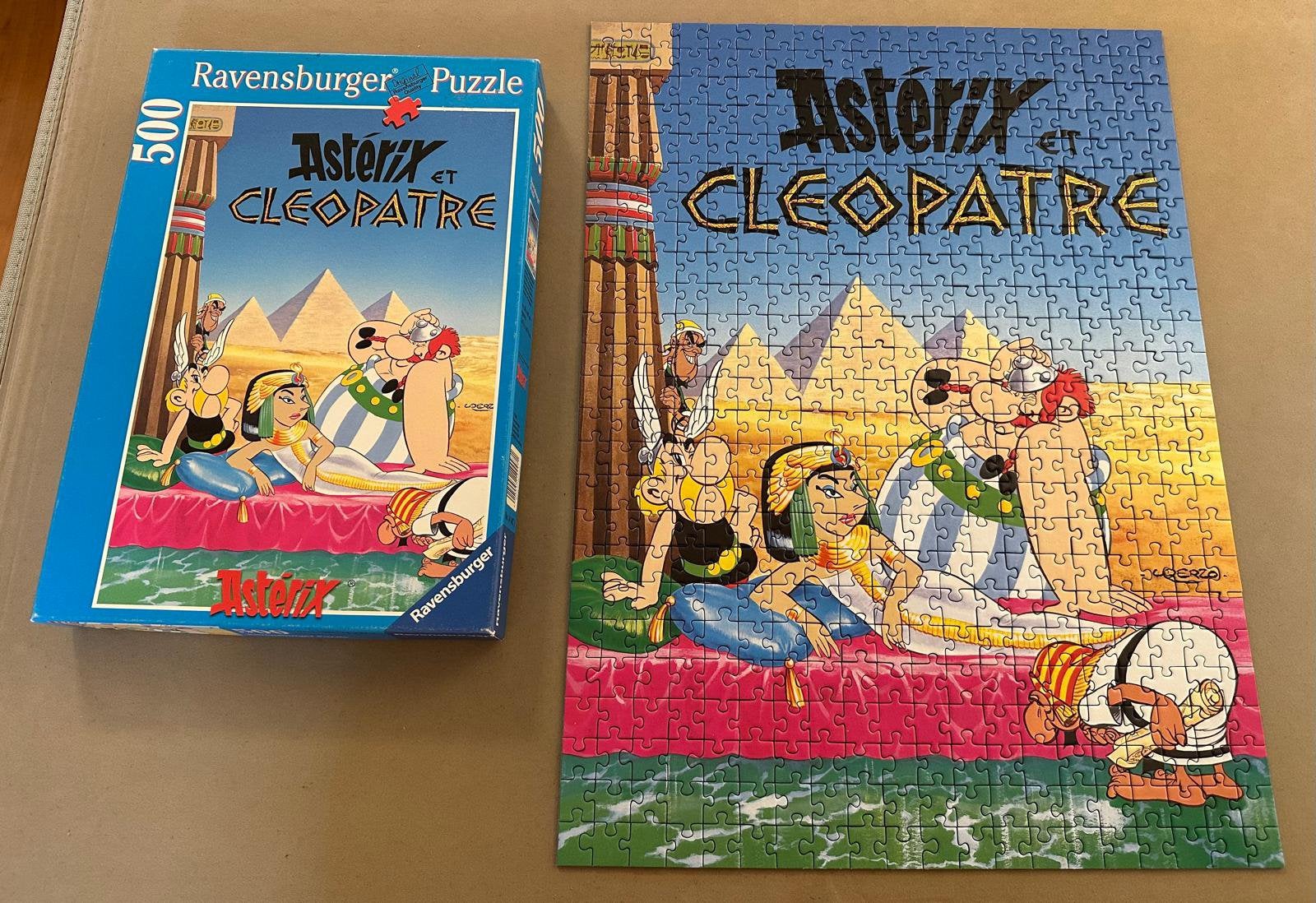 Ravensburger puzzel Asterix en Obelix van 500 stukjes, Ophalen of Verzenden, Gebruikt, Legpuzzel