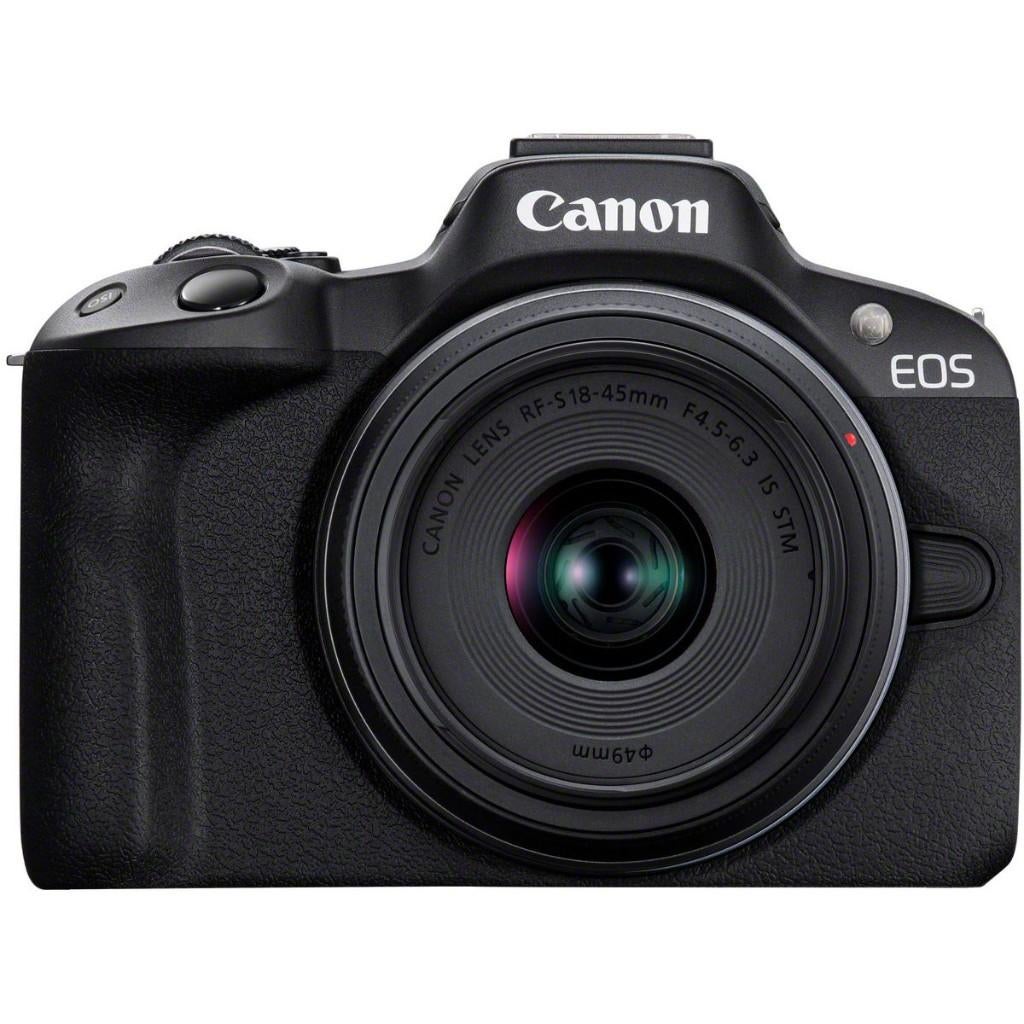 Canon EOS R50 Black + RF-S 18-45 IS STM    AANBIEDING!, Audio, Tv en Foto, Fotocamera's Digitaal, Spiegelreflex, Canon, Nieuw