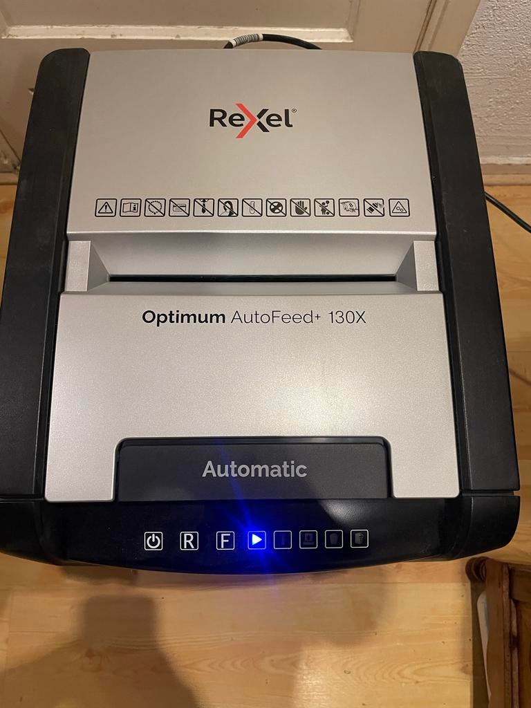 Rexel Optimum AutoFeed+ 130X Papierversnipperaar, Diversen, Ophalen of Verzenden, Nieuw