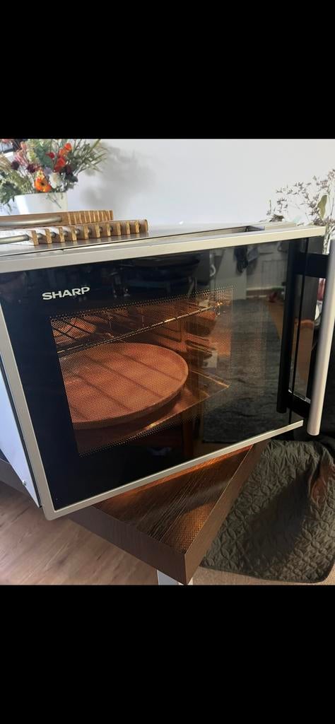 🍀Sharp Combimagnetron met Grill & Hetelucht️☘️, Witgoed en Apparatuur, Ovens, Ophalen of Verzenden, Zo goed als nieuw, Draaiplateau