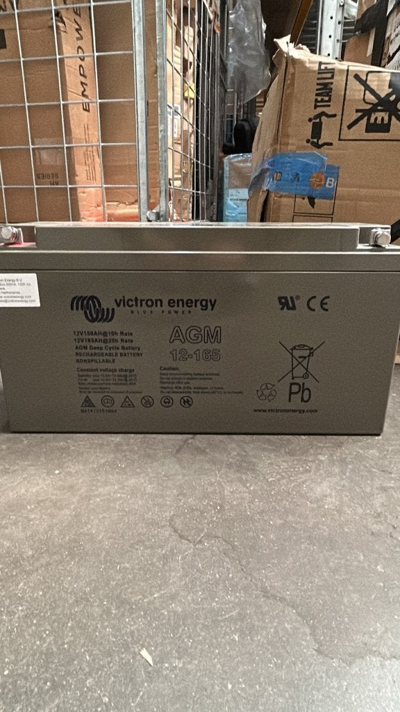 0081 - Victron 12V 165AH AGM Accu, Nieuw
