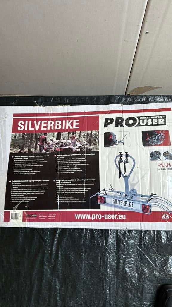 Silverbike Pro User fietsendrager, nieuw, Auto diversen, Ophalen, 2 fietsen, Zo goed als nieuw, Trekhaakdrager