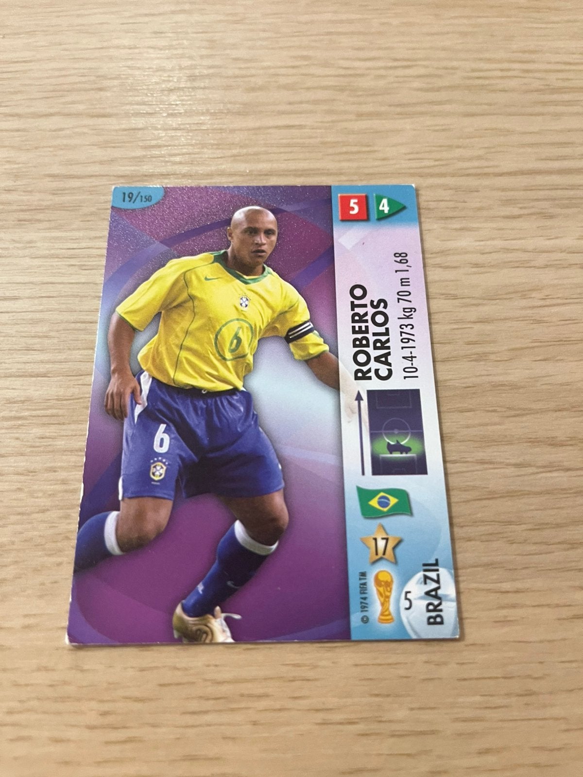 Roberto Carlos WK 2006 Panini Brazilie, Ophalen of Verzenden, Zo goed als nieuw, Sticker