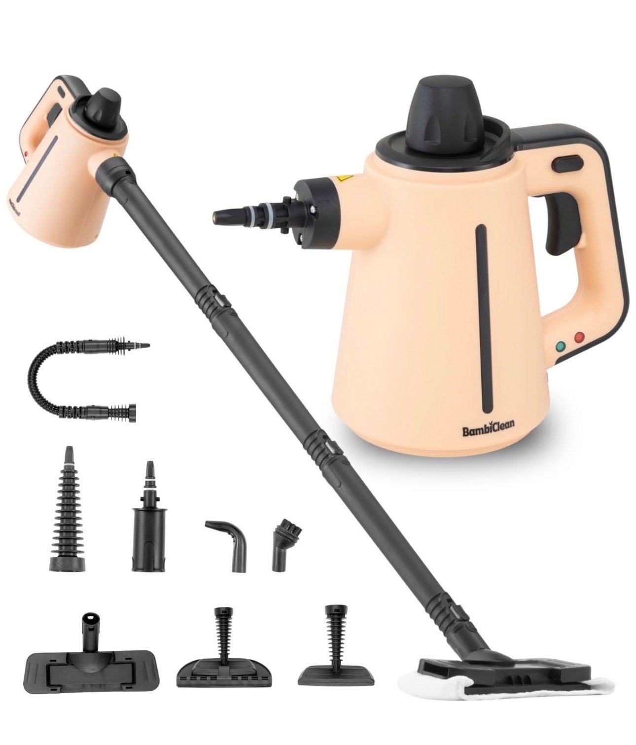 BambiClean Stoomreiniger met accessoires - Zo goed als nieuw, Ophalen of Verzenden, Zo goed als nieuw, Stoomreiniger