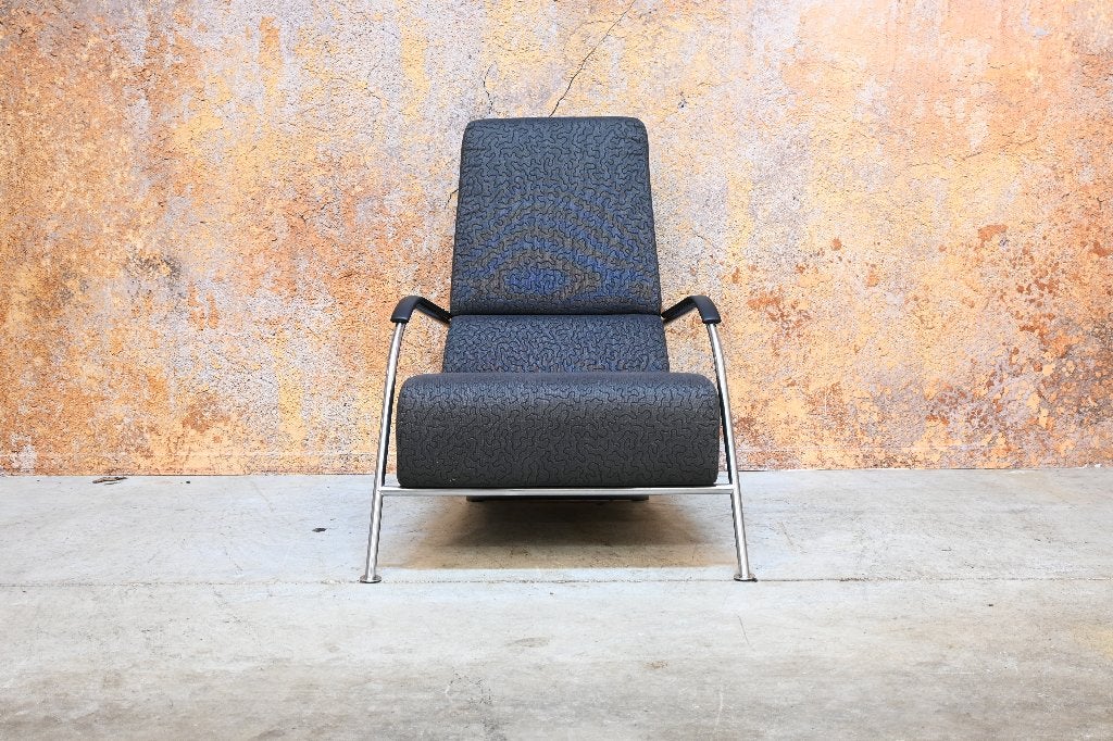 ZGAN! Harvink Mirakel design fauteuil in unieke grijze stof, Harvink, Harvink, 75 tot 100 cm, Ophalen of Verzenden