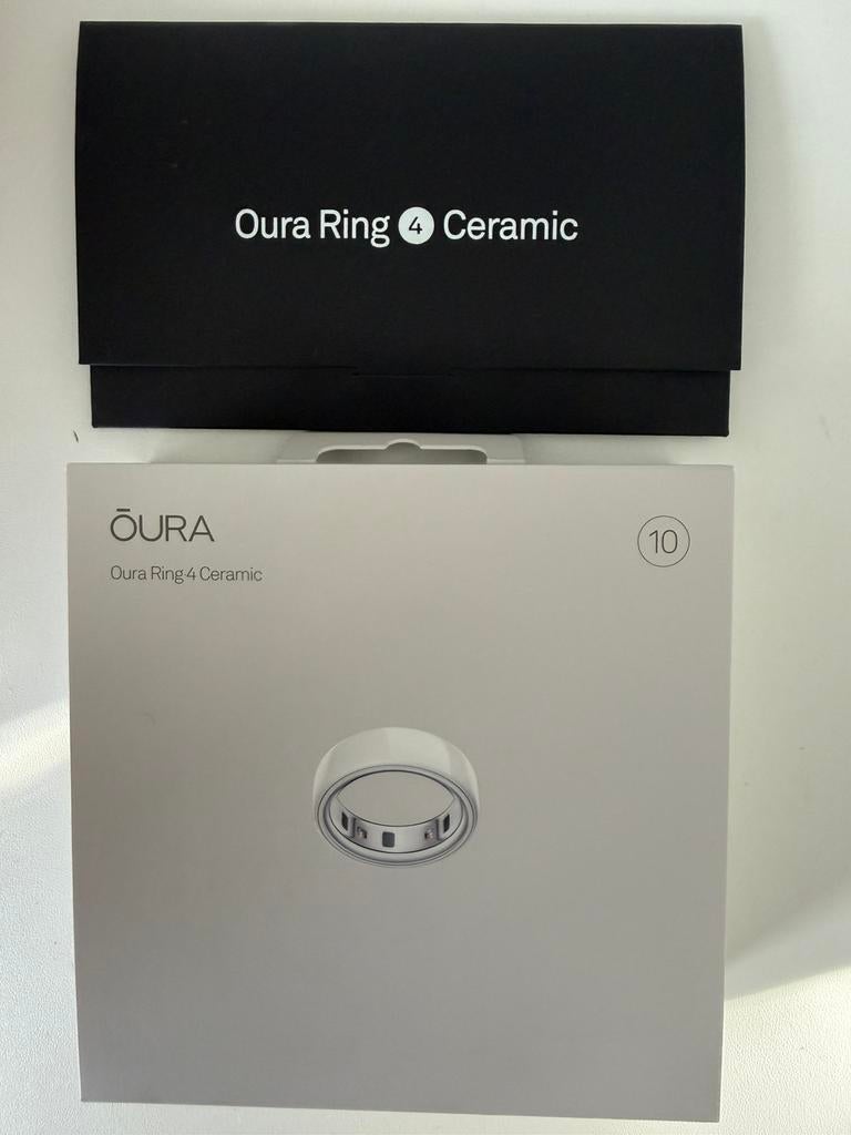 Oura Ring 4 Zilver/Wit Nieuw in doos Geseald Size 10, Ophalen of Verzenden, Nieuw, Wit, Android