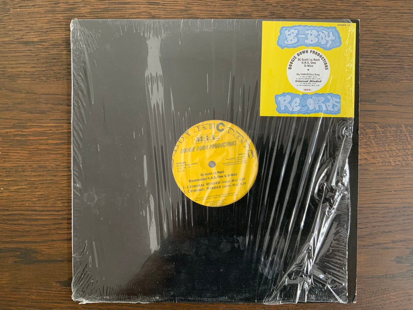 BDP - Criminal Minded / 9MM Goes Bang (Vinyl 12"), Ophalen of Verzenden, Zo goed als nieuw, 12 inch
