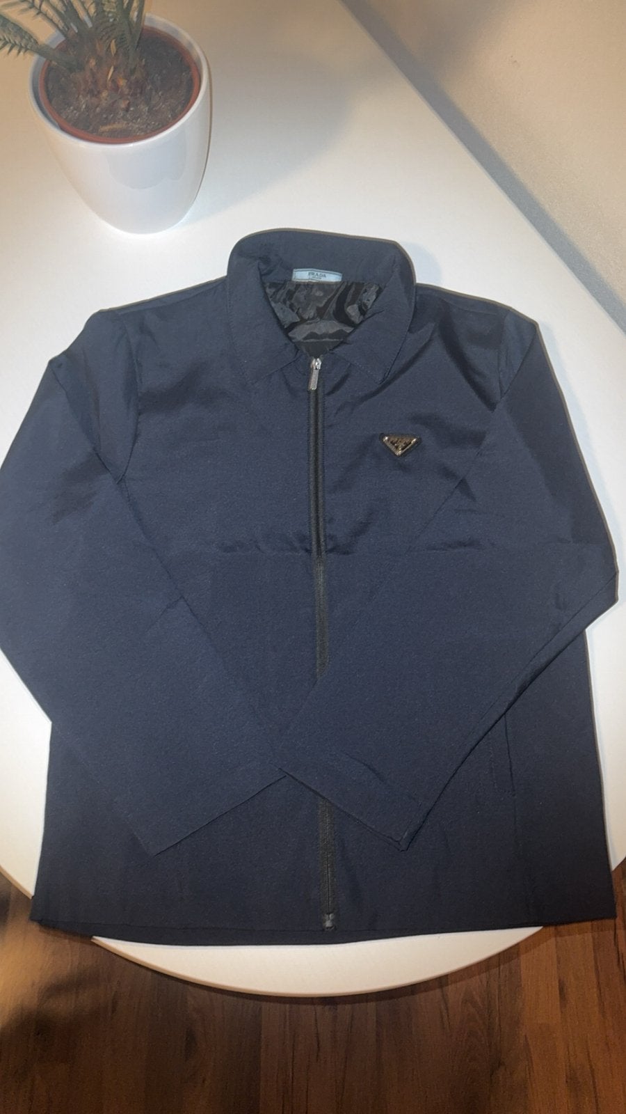 Prada jas zeer netjes maat L, Kleding | Heren, Ophalen of Verzenden, Nieuw, Maat 52/54 (L), Blauw