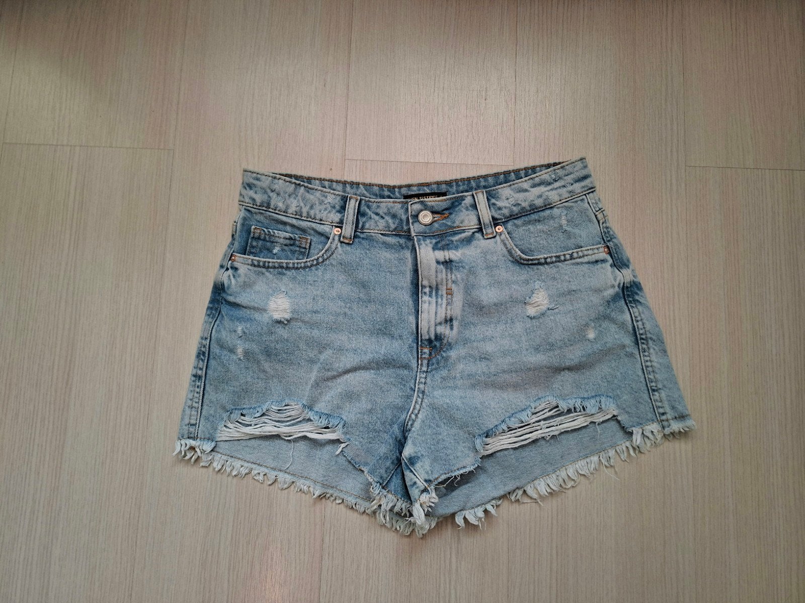 Seven Sisters spijker short maat M, Kleding | Dames, Ophalen of Verzenden, Zo goed als nieuw, W30 - W32 (confectie 38/40), Blauw