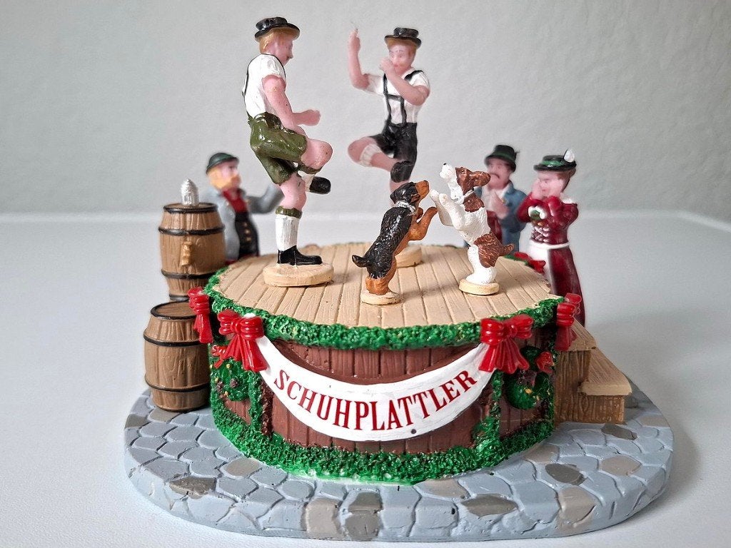 Kerst Schuhplattler kerstfiguren, Ophalen, Gebruikt