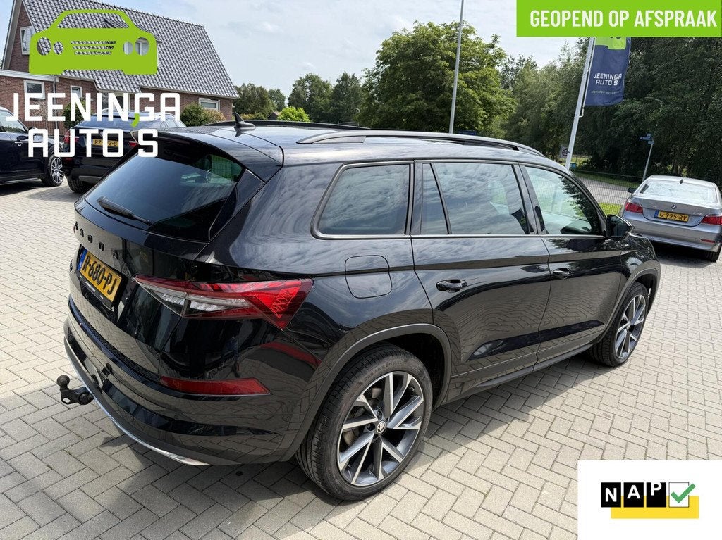 Skoda Kodiaq 1.5 TSI Sportline Business|Pano|Memory|Camera|E, Auto's, Skoda, 4 cilinders, 150 pk, Zwart, SUV of Terreinwagen