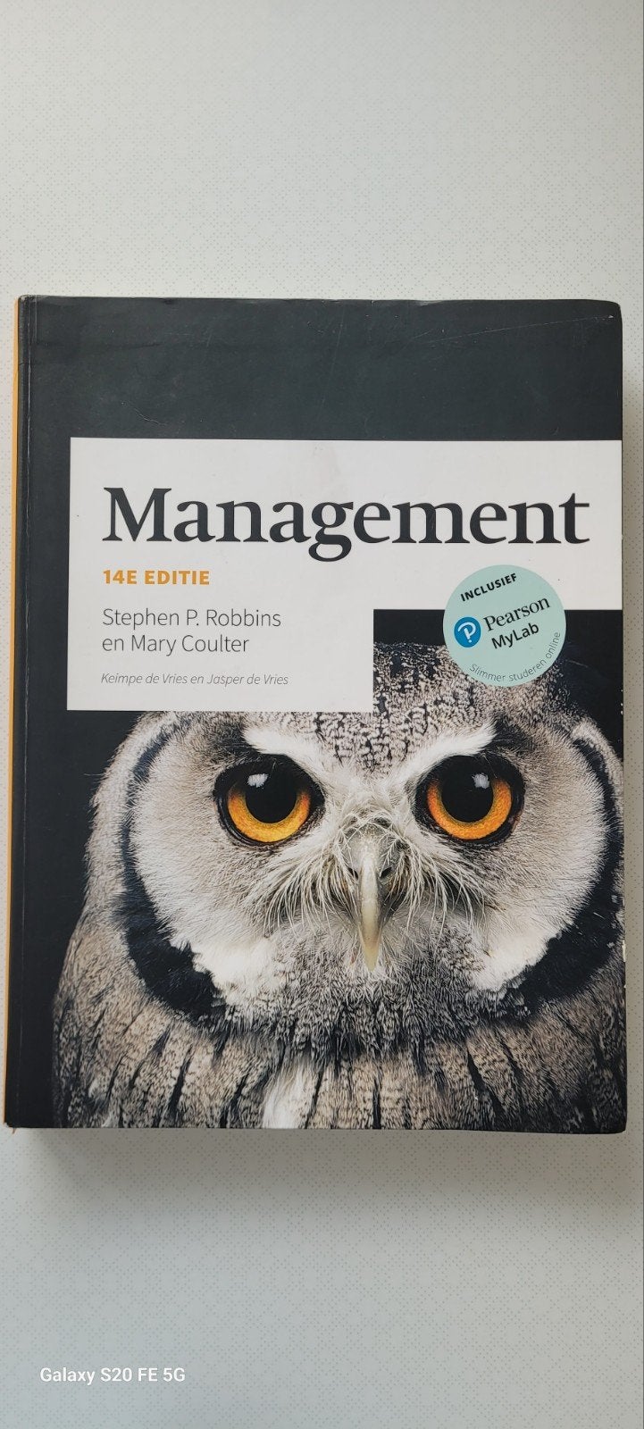 Management 14e editie - Stephen P. Robbins & Mary Coulter, Boeken, Stephen P. Robbins en Mary Coulter, Zo goed als nieuw, Gamma