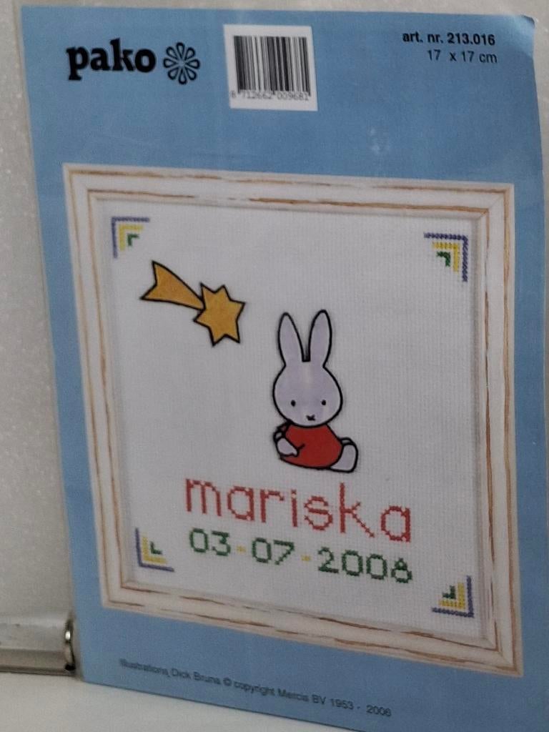 Pako Nijntje borduurpakket, Ophalen of Verzenden, Nieuw, Borduurpakket