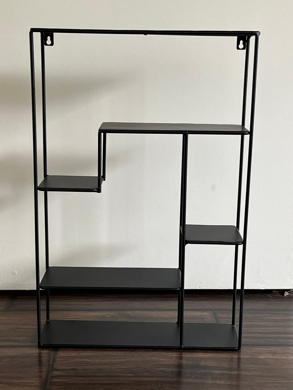 Wandrek, zwart, metaal, industrieel, Ophalen, Metaal, Industrieel, 55 cm