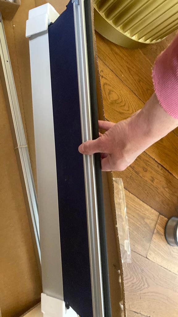Vako verduisteringsgordijn donkerblauw voor Velux, Huis en Inrichting, Stoffering | Gordijnen en Lamellen, Minder dan 50 cm, Blauw