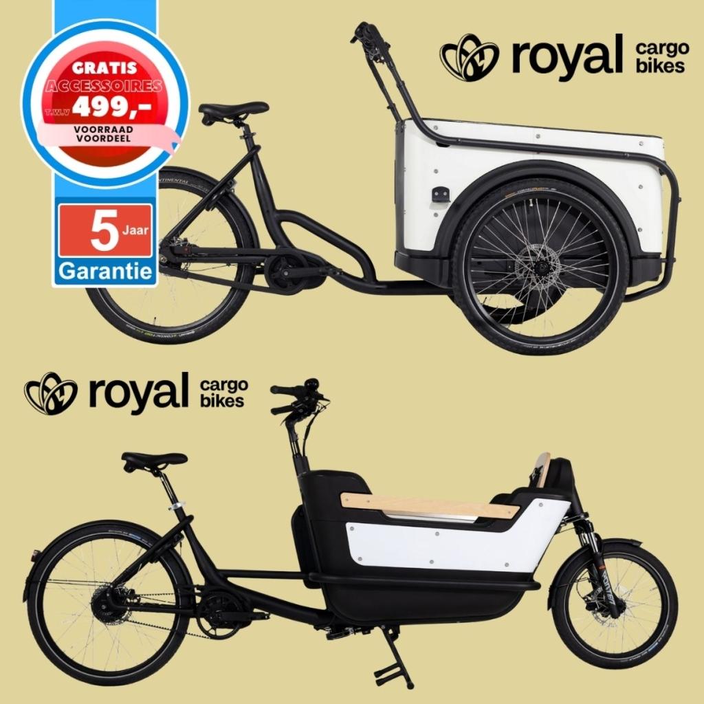 Royal Cargo Bike elektrische bakfiets Nederlandse bakfietsen, Fietsen en Brommers, Fietsen | Bakfietsen, Nieuw, Overige merken