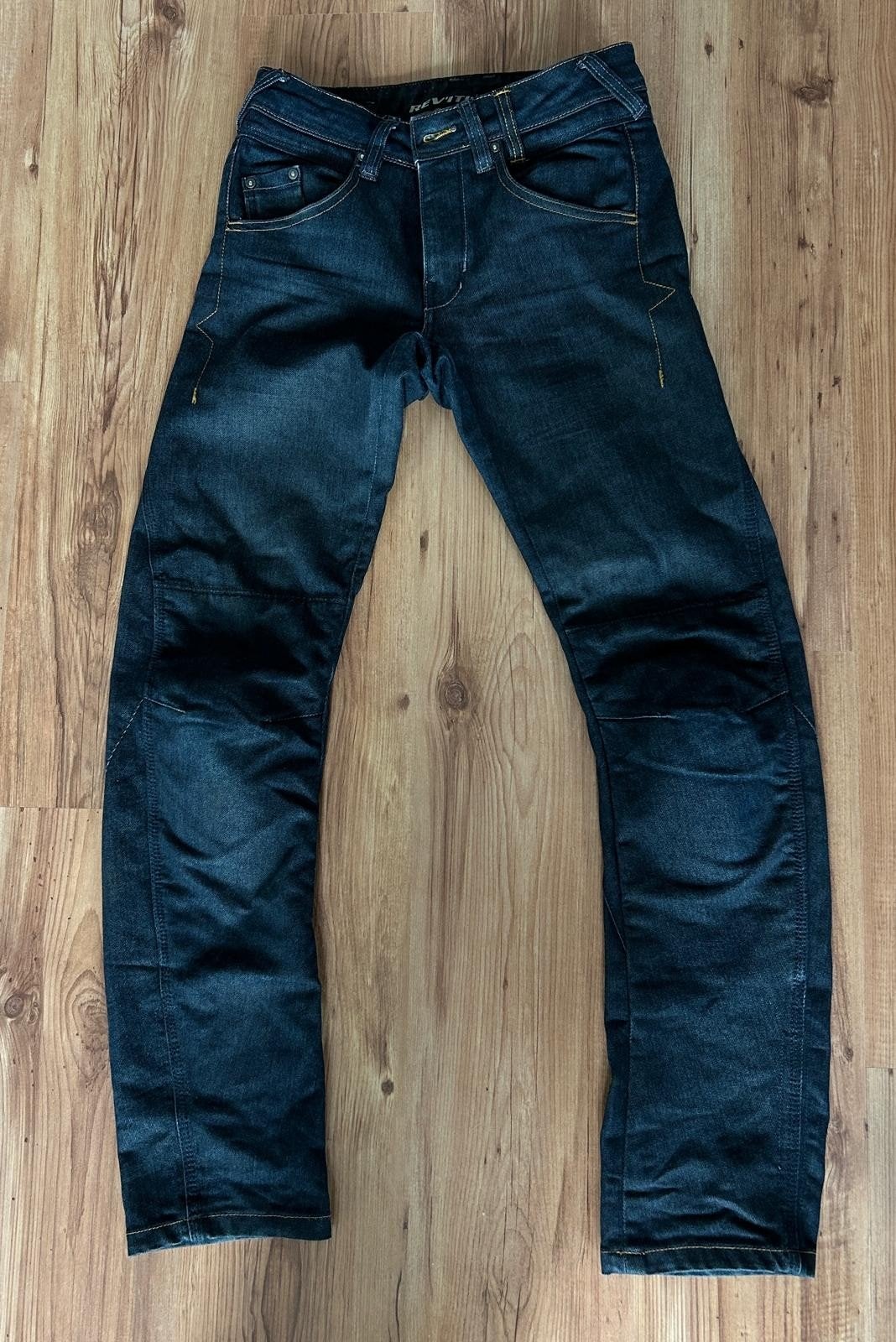 REV'IT! Motorbroek met protectoren - Maat W28, Blauw, W32 (confectie 46) of kleiner, Ophalen of Verzenden, Zo goed als nieuw
