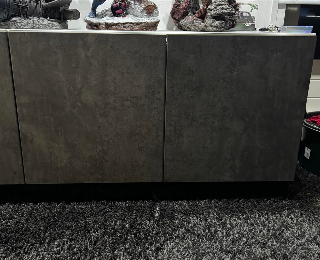 IKEA KALLVIKEN Deur, donkergrijs betonpatroon 60x64 cm, Ophalen, Zo goed als nieuw