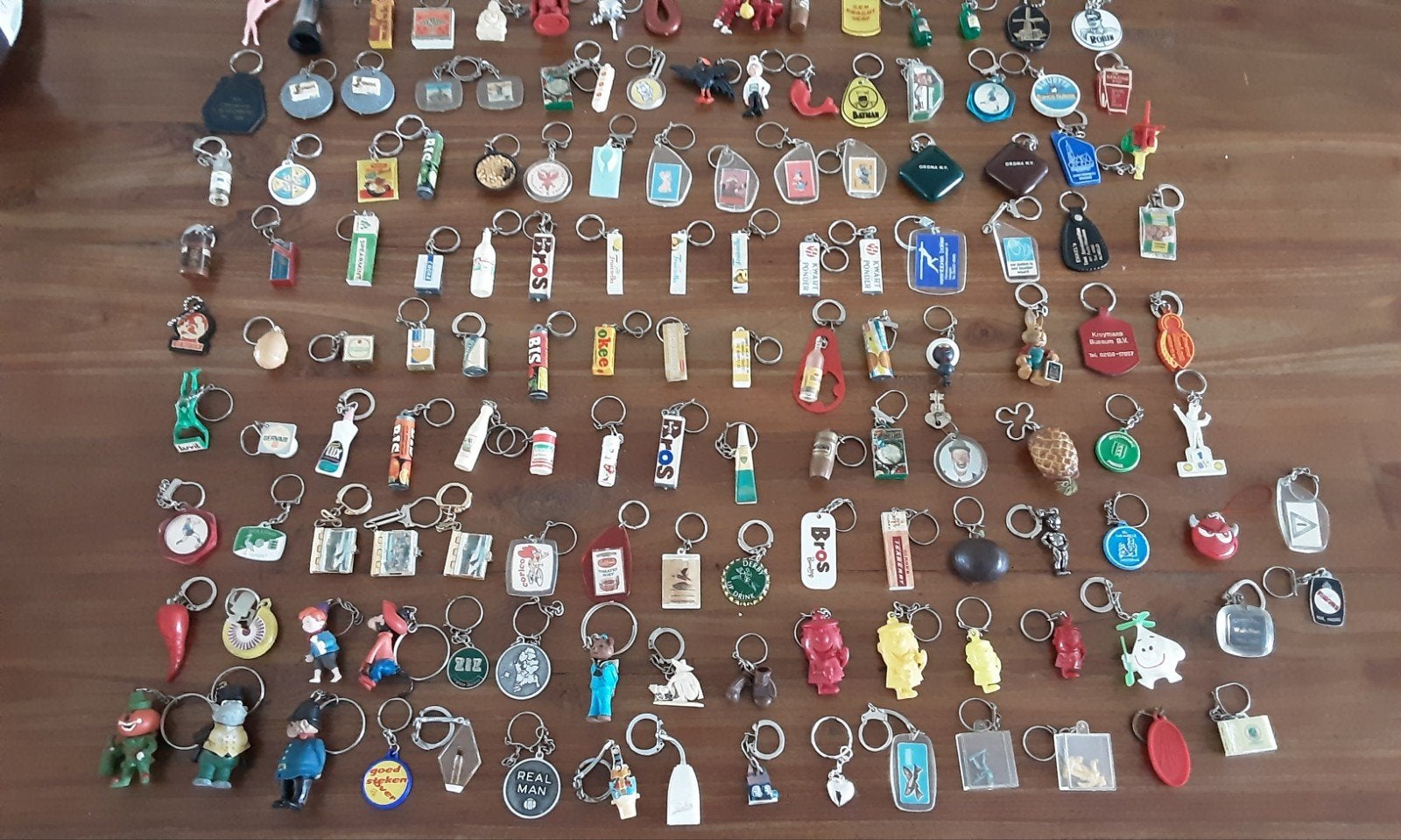 138  Vintage Sleutelhangers uit de Jaren '60 en '70, Verzamelen, Sleutelhangers, Ophalen of Verzenden, Gebruikt, Merk