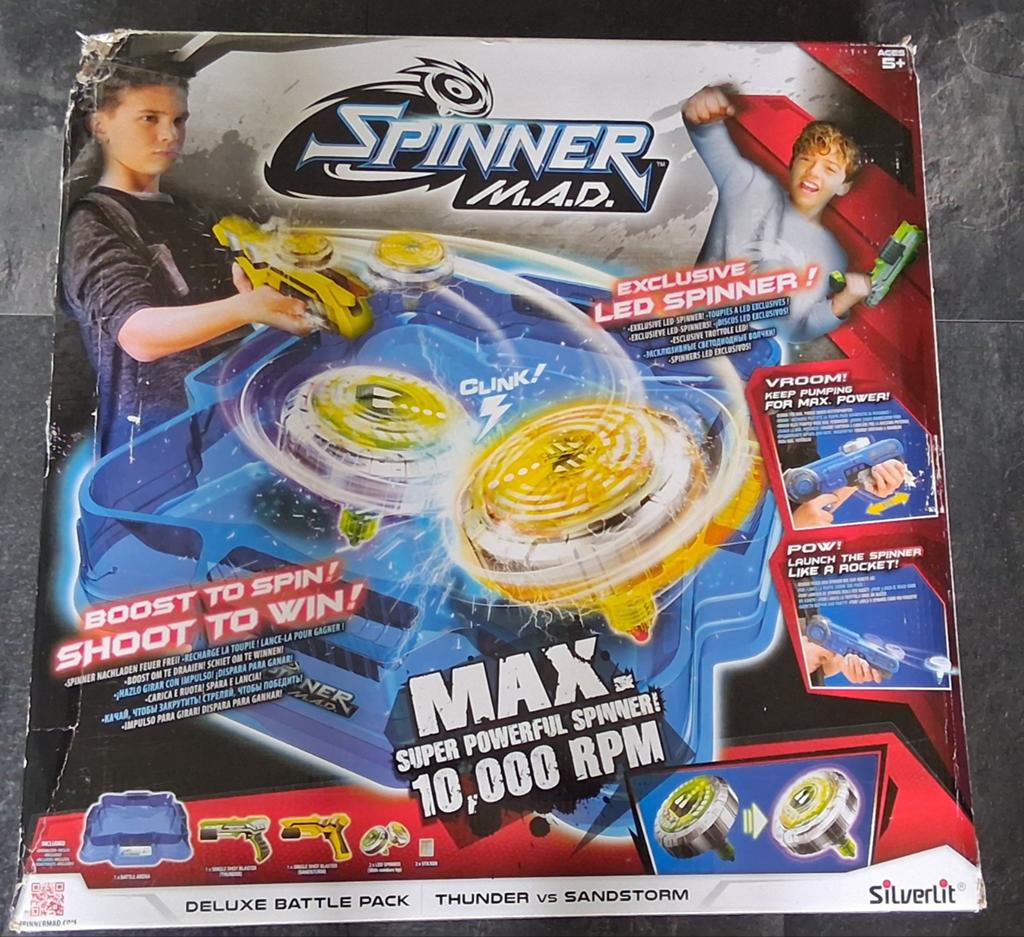 Spinner M.A.D. + extra rode spinnergun, Ophalen of Verzenden
