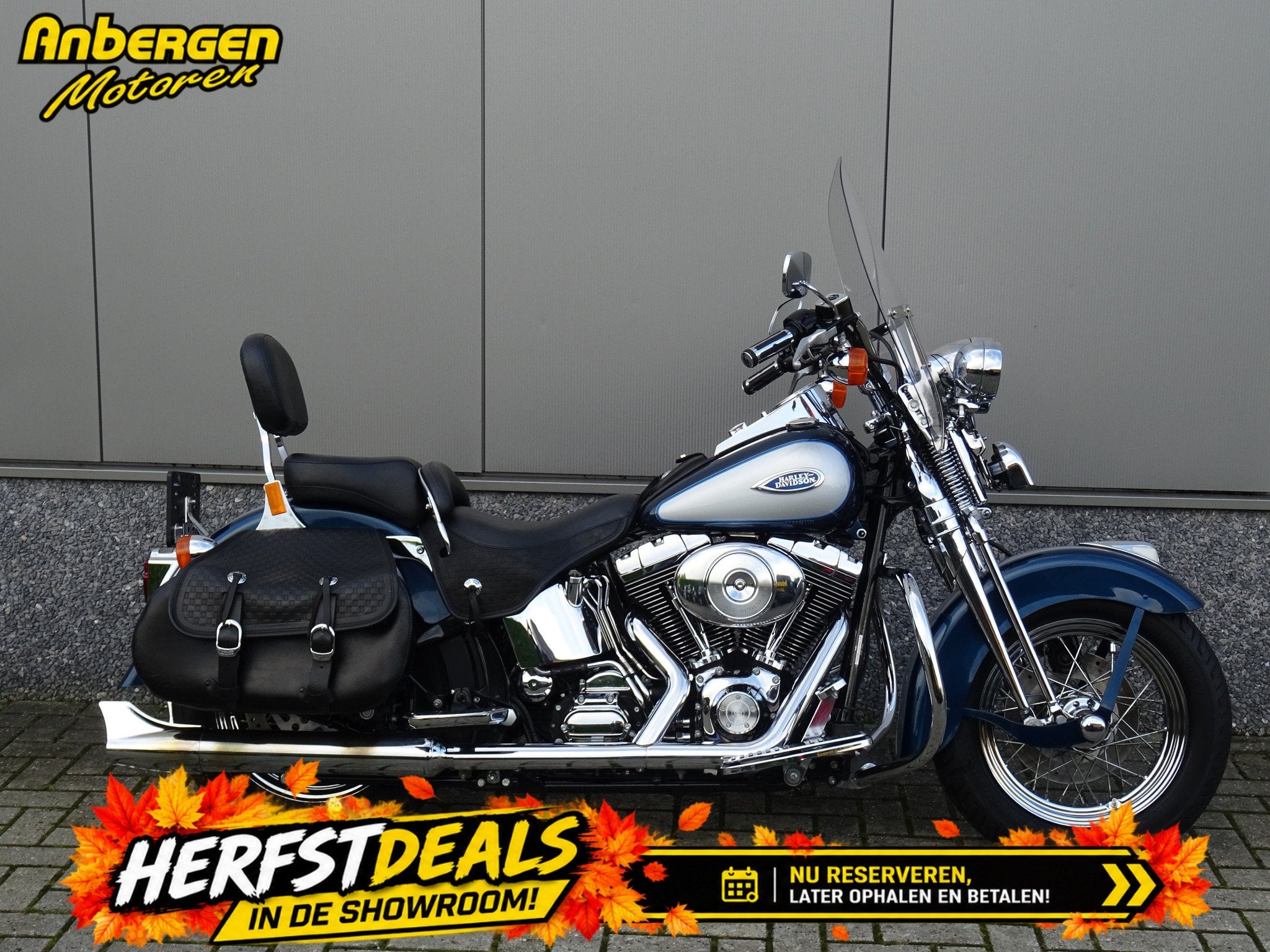 Harley-Davidson FLSTS HERITAGE SPRINGER (bj 2001), Chopper, 1449 cc, Gebruikt, Bedrijf