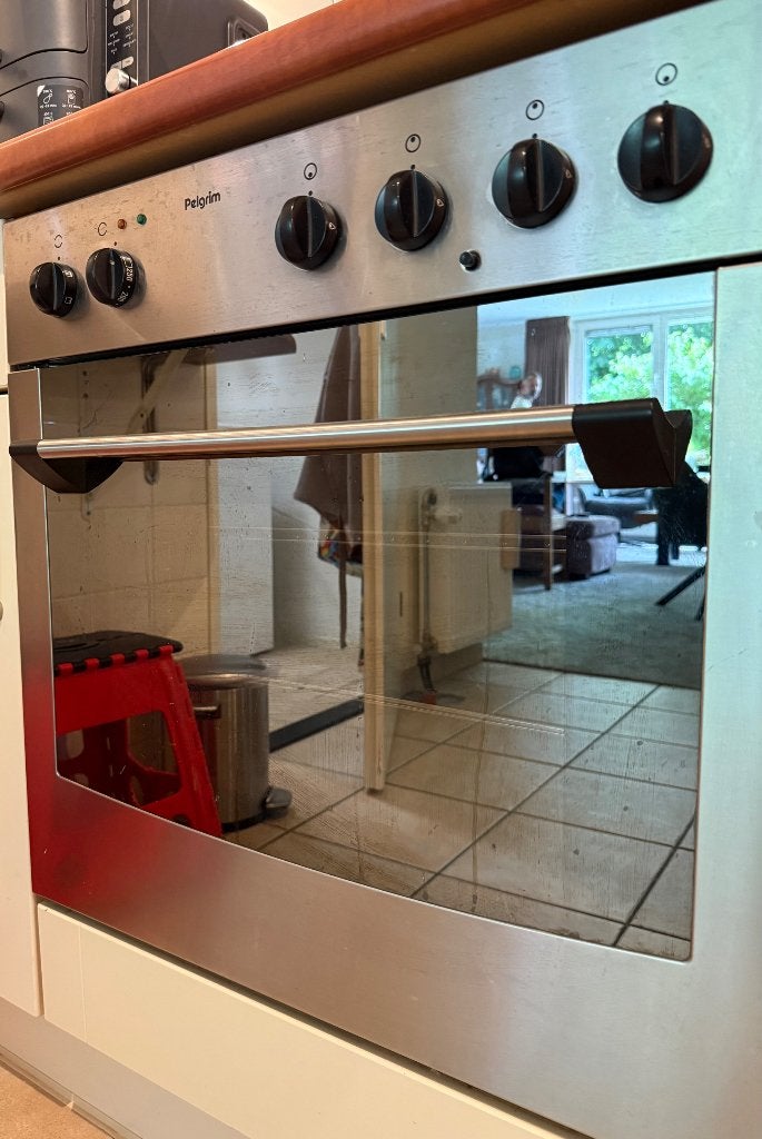 Pelgrim gasfornuis met oven, Witgoed en Apparatuur, Fornuizen, Ophalen, Gebruikt, 60 cm of meer, 4 kookzones