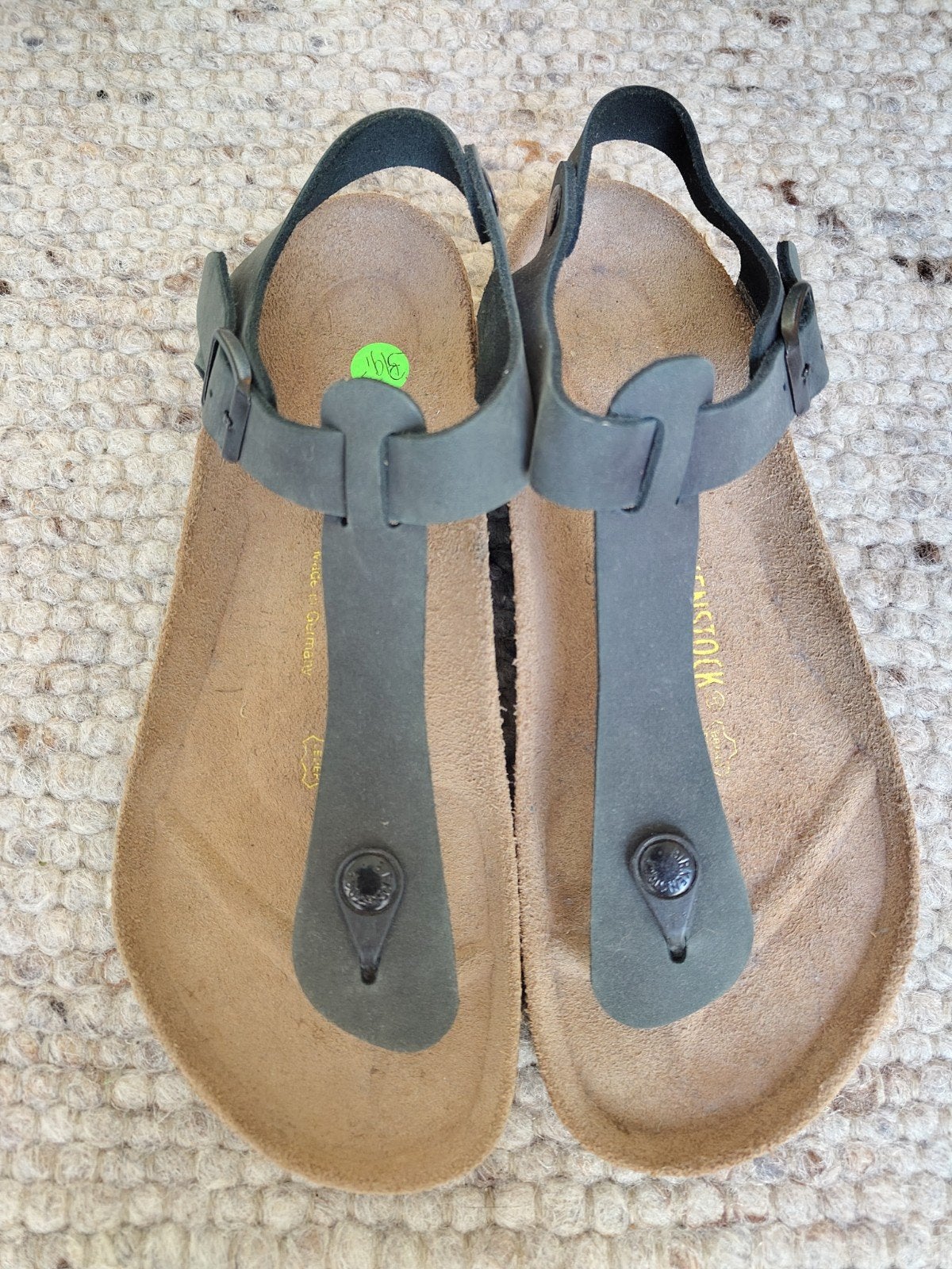 Birkenstock Kairo Sandalen suede / geolied Leer zwart maat 4, Meisje, Overige typen, Nieuw, Ophalen of Verzenden