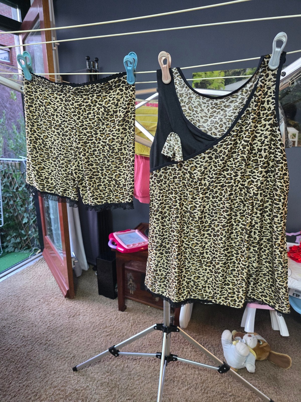 Sexy luipaardprint setje met top en short, Ophalen of Verzenden, Meerkleurig, Setje