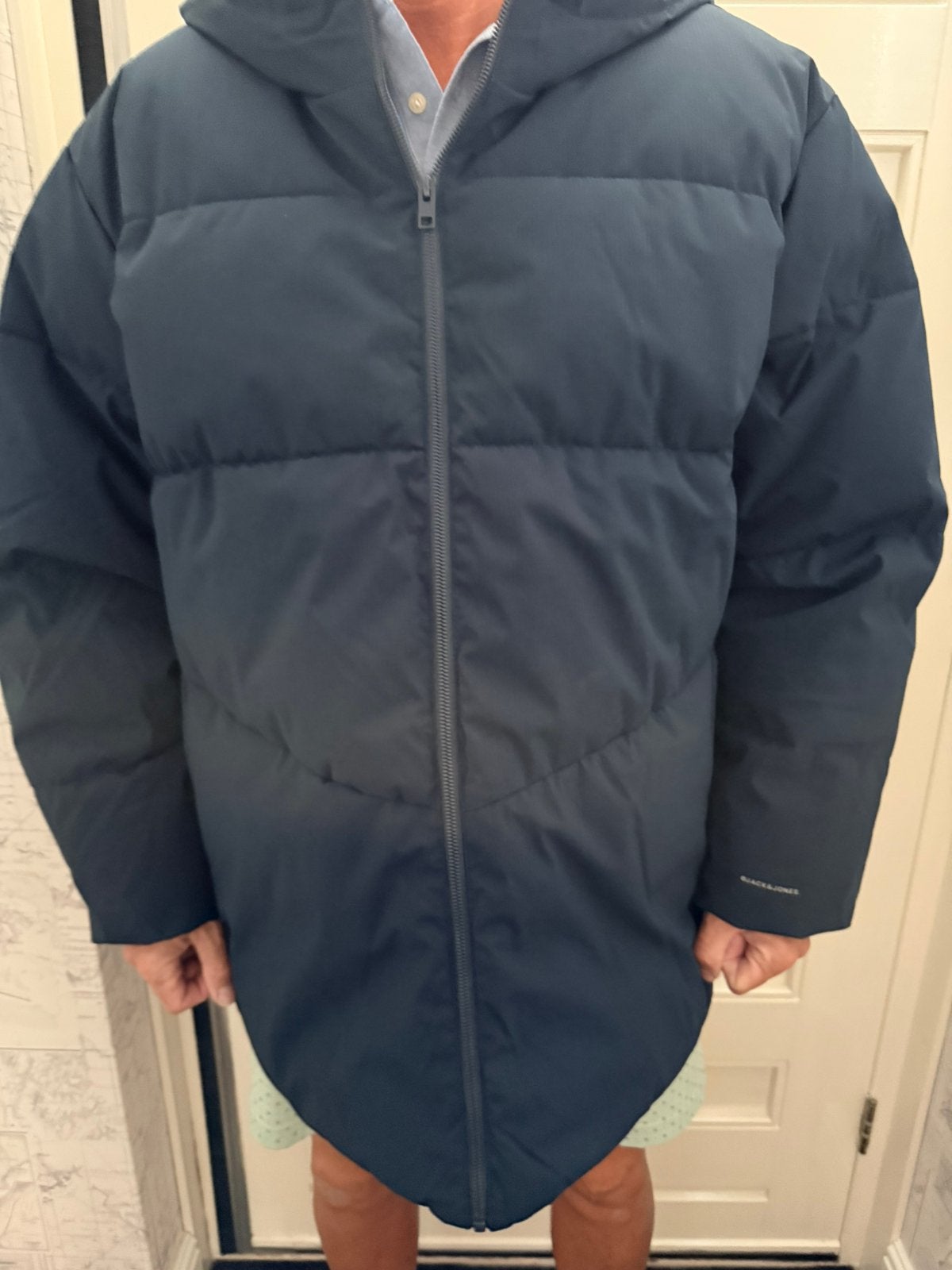 Jack&Jones Fit 6x xl winterjas blauw zgan, Kleding | Heren, Ophalen, Zo goed als nieuw, Blauw, Jas of Mantel