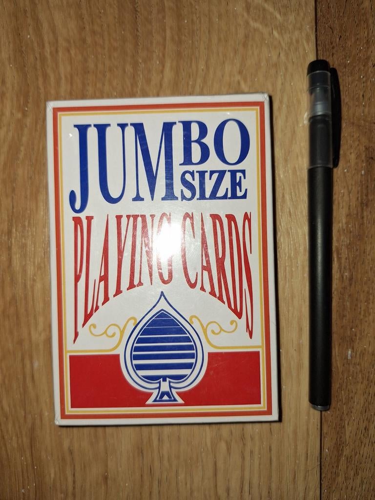 Jumbo Size Speelkaarten - Nieuw in verpakking, Vijf spelers of meer, Ophalen of Verzenden, Nieuw, Onbekend