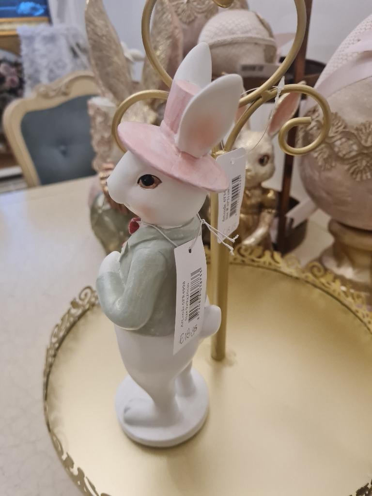 Nieuw beeldje konijn met boek Clayre & Eef, Heikant 21 Kaatsheuvel, Belle Vieille Brocante, Nieuw, Ophalen of Verzenden