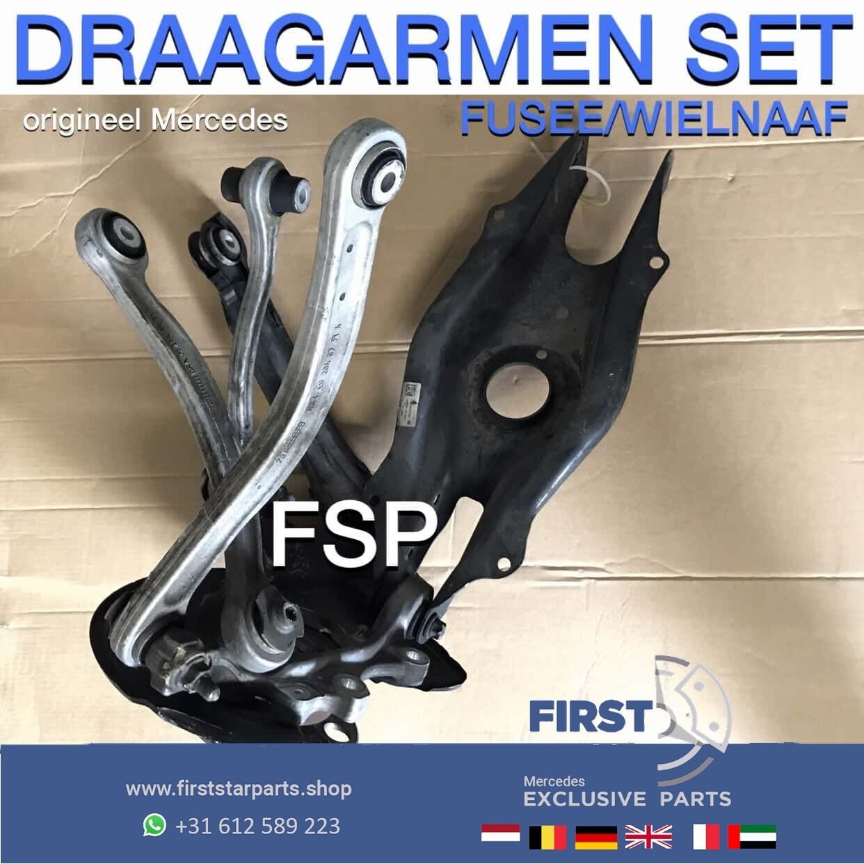 W205 fusee wielnaaf draagarm schokbreker links rechts achter, -, -, -