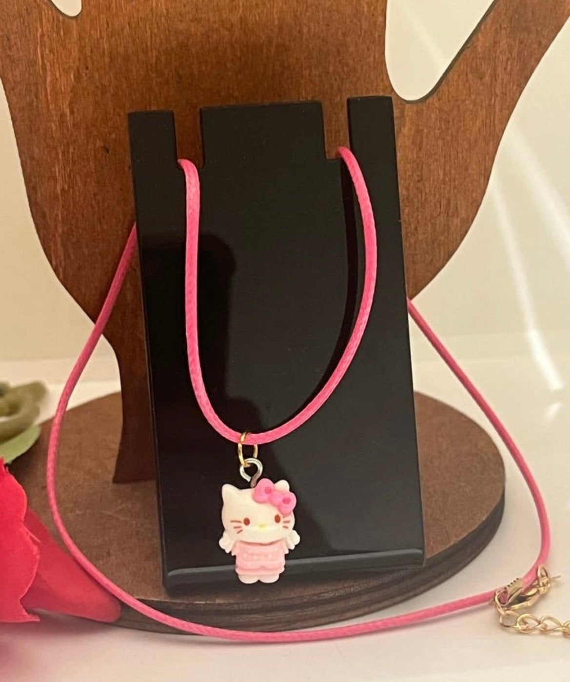 Leuke Hello Kitty ketting voor kinderen Nieuw, Sieraden, Tassen en Uiterlijk, Kindersieraden, Verzenden, Nieuw, Roze, Ketting