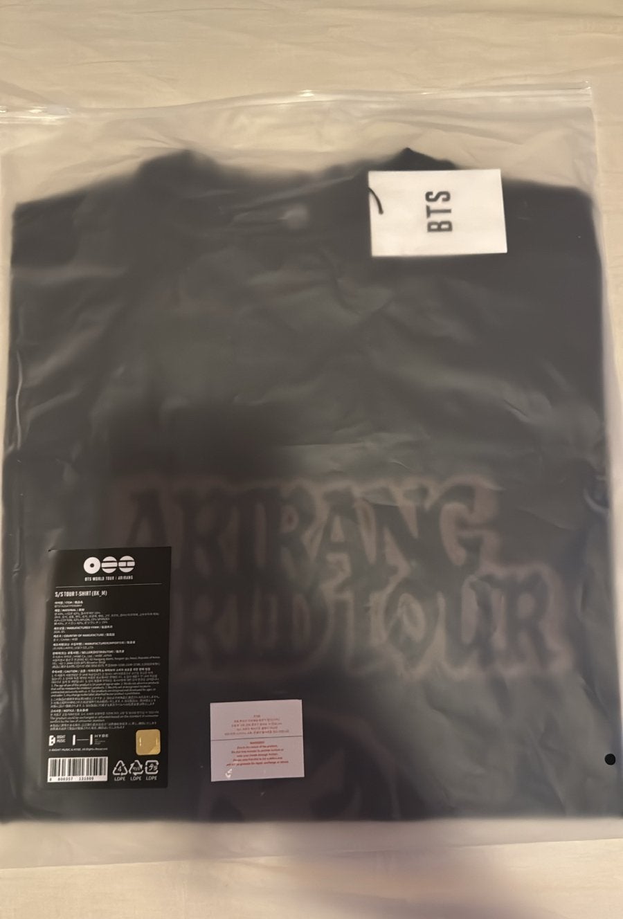 BTS Arirang World Tour T-shirt - Zwart (M), Kleding | Dames, Maat 38/40 (M), Zwart, Nieuw, Ophalen of Verzenden