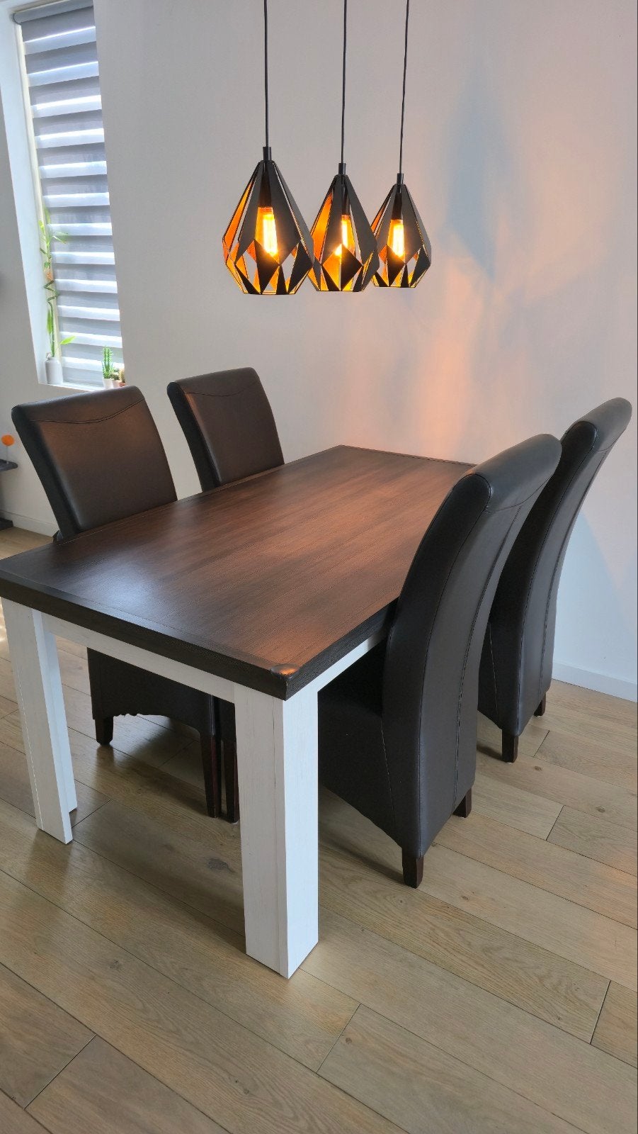 Mooie eettafel inclusief stoelen te koop, Ophalen, 4 tot 6 stoelen