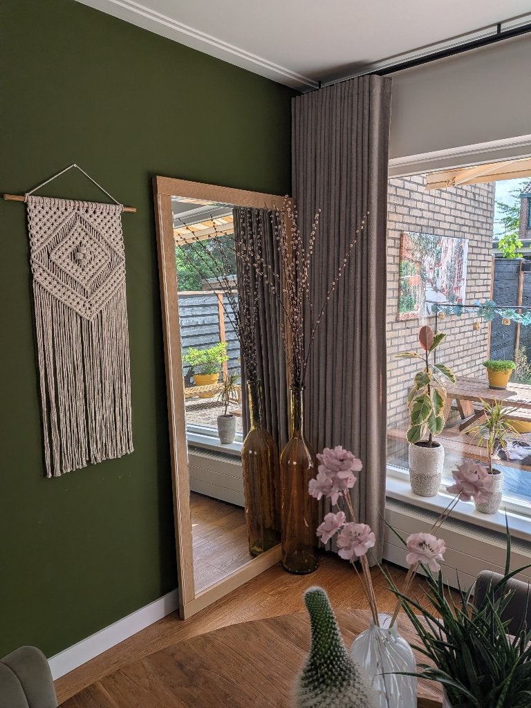 Spiegel 90 x 200 cm, Huis en Inrichting, Woonaccessoires | Spiegels, Ophalen, 200 cm of meer, Zo goed als nieuw, 75 tot 100 cm