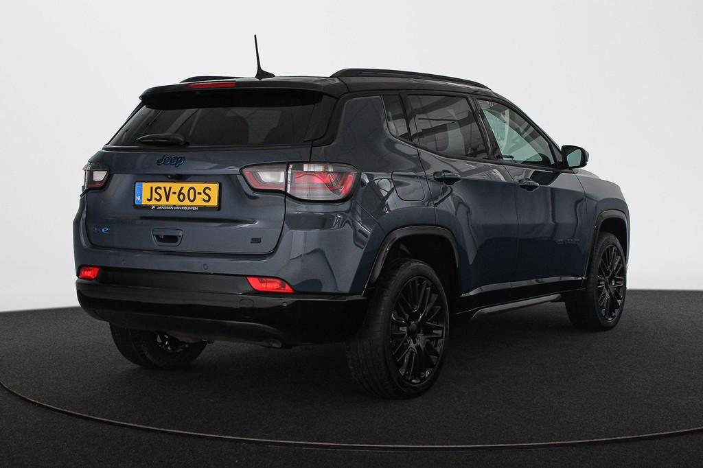 Jeep Compass 4xe 240 Plug-in Hybrid Electric S SOH 98% Leder, Automaat, 4 cilinders, Blauw, Bedrijf