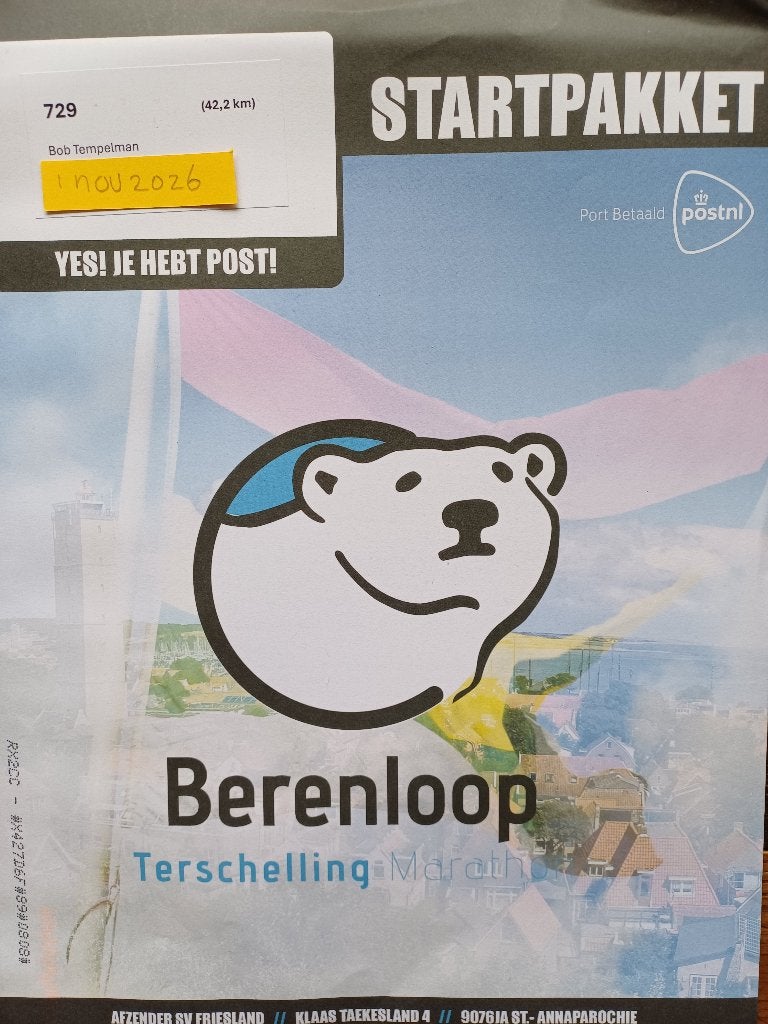 BERENLOOP 2026 MARATHON STARTBEWIJS TE KOOP, Overige typen, Nieuw, Ophalen of Verzenden, Overige sporten
