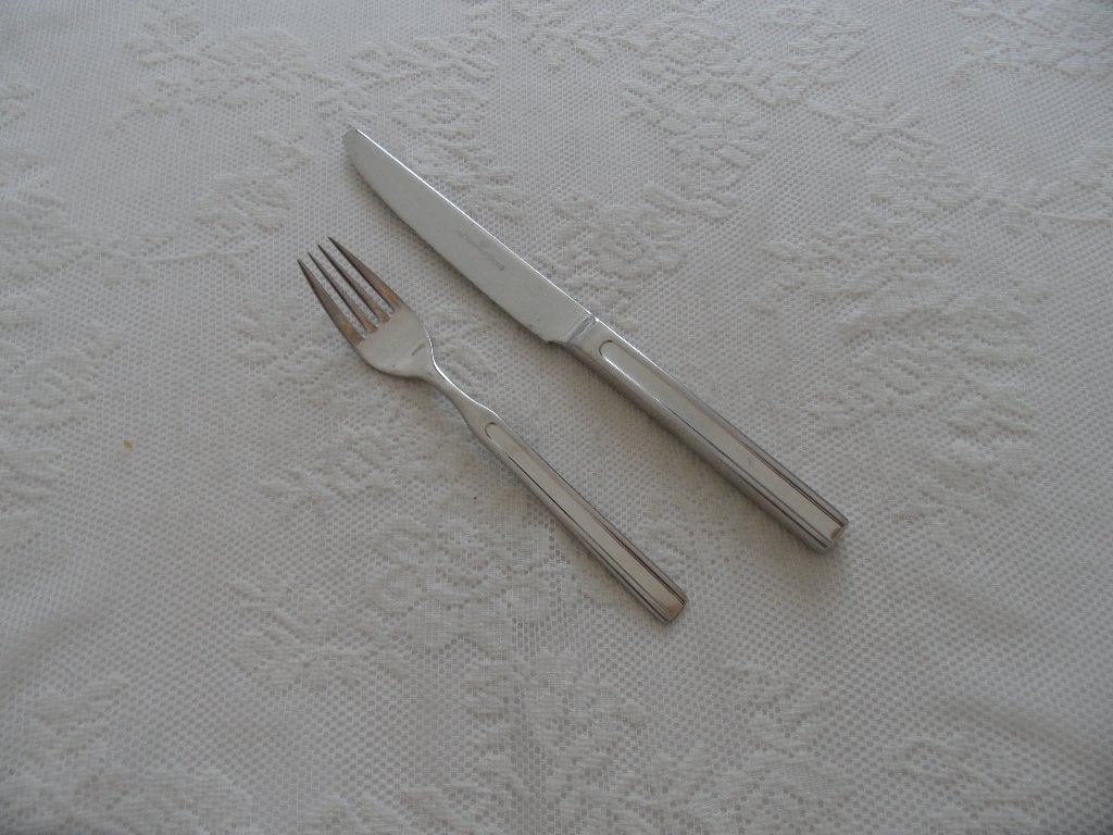 keltum vivace grote vork, mes en vork, Ophalen of Verzenden, Rvs of Chroom