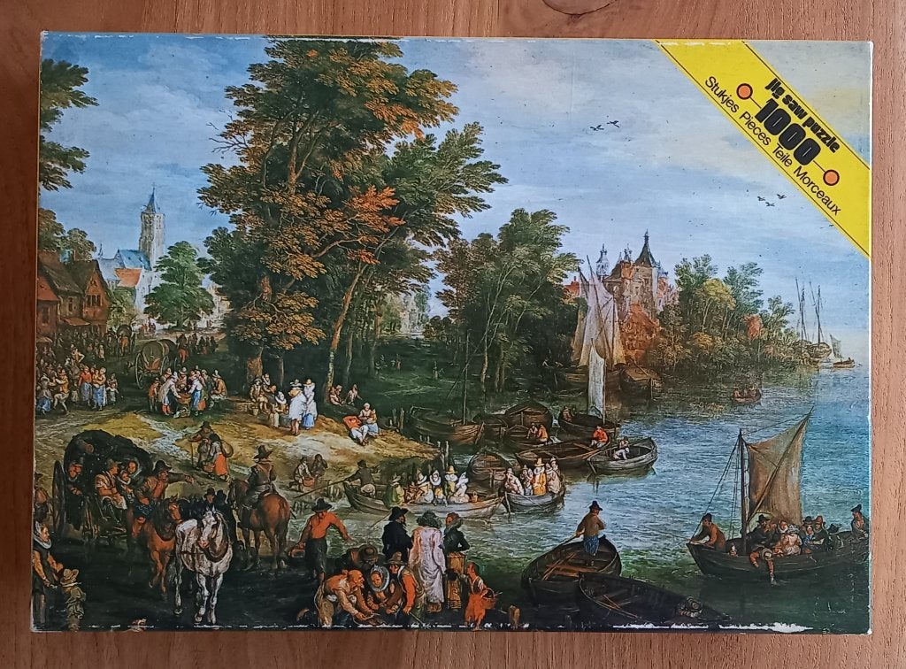 Schilderij, Puzzel 1000 stukjes, Ophalen of Verzenden, 500 t/m 1500 stukjes, Zo goed als nieuw, Legpuzzel