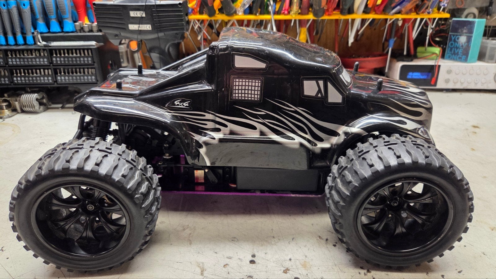 Te koop mooie hsp, Auto offroad, Ophalen of Verzenden, Zo goed als nieuw, Schaal 1:10