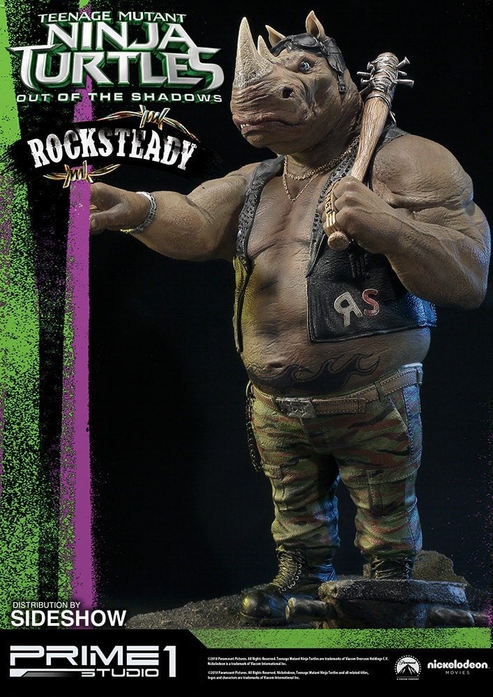 Prime 1 TMNT Rocksteady Turtles Out of the Shadows Statue, Eén persoon