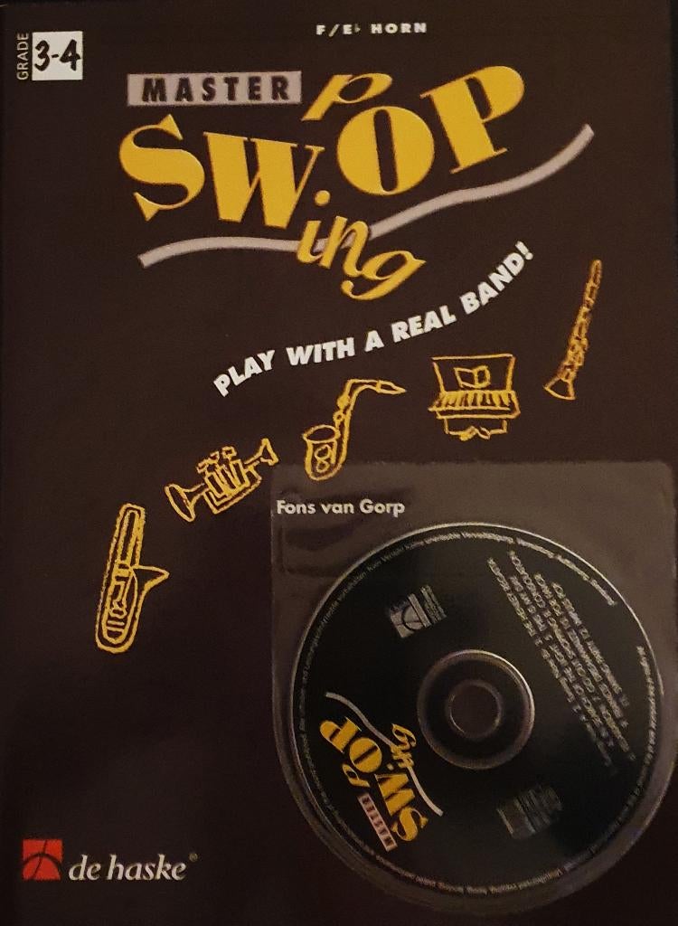 Bladmuziek / HORN F/Eb Master SWOP Jazz/Blues grade 3-4 + CD, Ophalen of Verzenden, Hoorn, Jazz, Nieuw